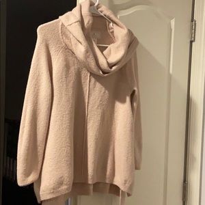 Pink cowl neck sweater
